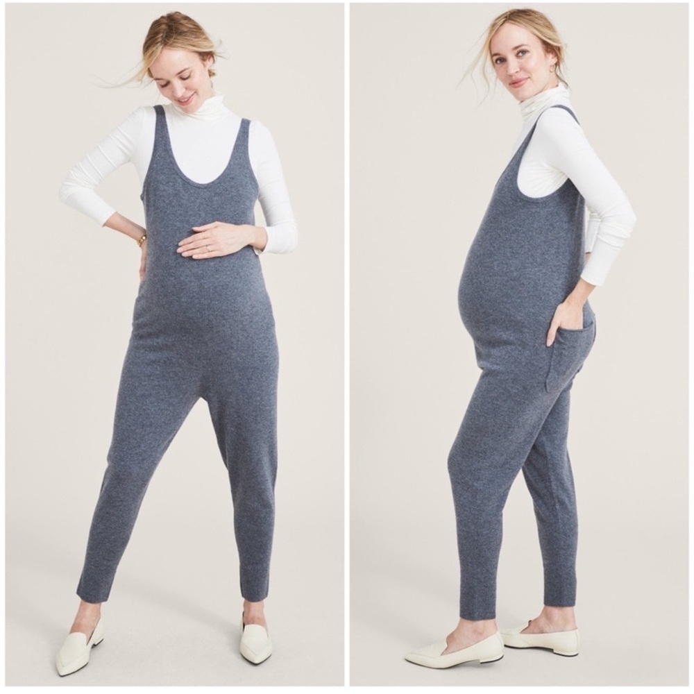 Nwt Hatch The Knit Onesie Maternity Jumpsuit Merino Wool Alpaca Charcoal